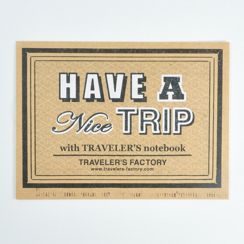 Traveler's Factory Original Baggage Sticker Narita Limited Edition - Have a Nice Trip with Traveler's Notebook Traveler's Factory Original Baggage Sticker Narita Limited Edition - Have a Nice Trip with Traveler's Notebook